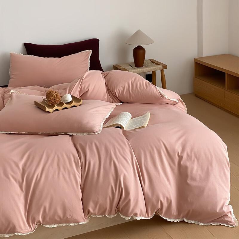 COMOLIVING Elf Cannelé Lace Bedding Set