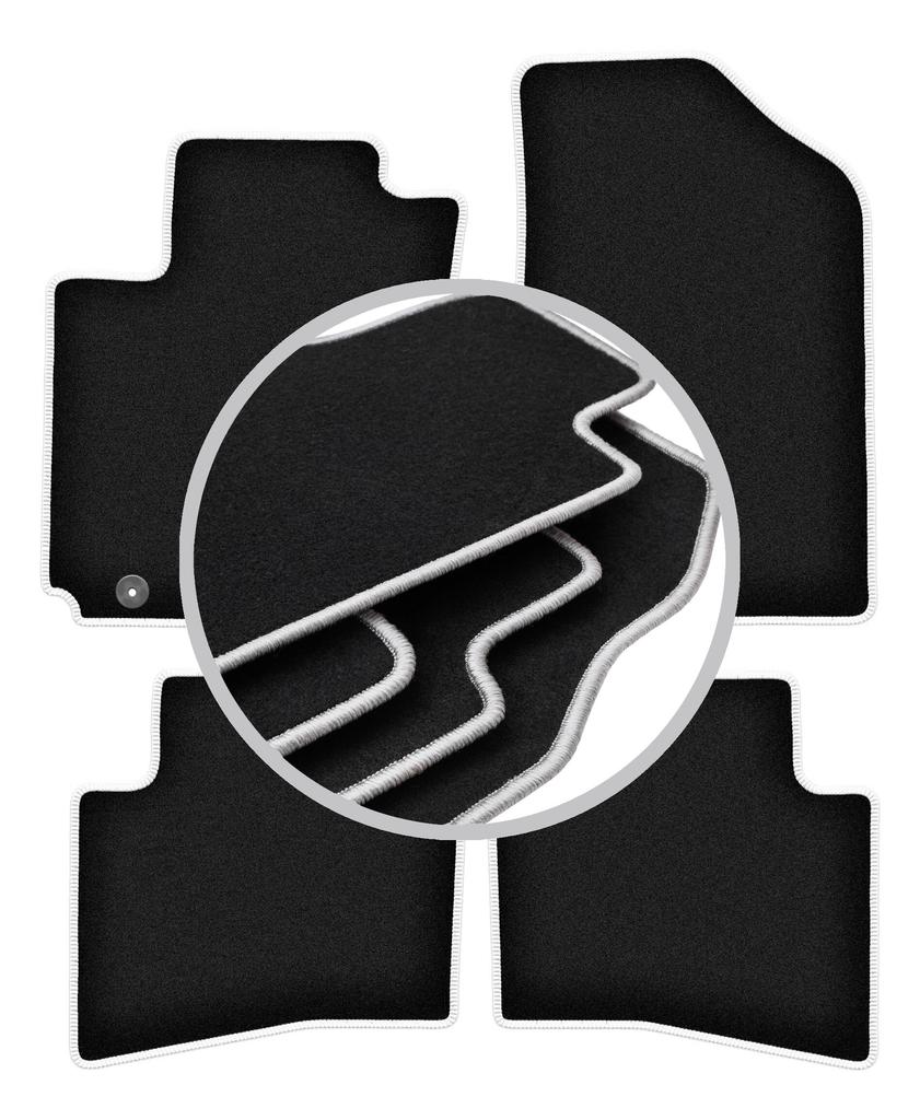 CARLUX-SILVER car mats for: Hyundai i20 II coupe, hatchback (2014-)