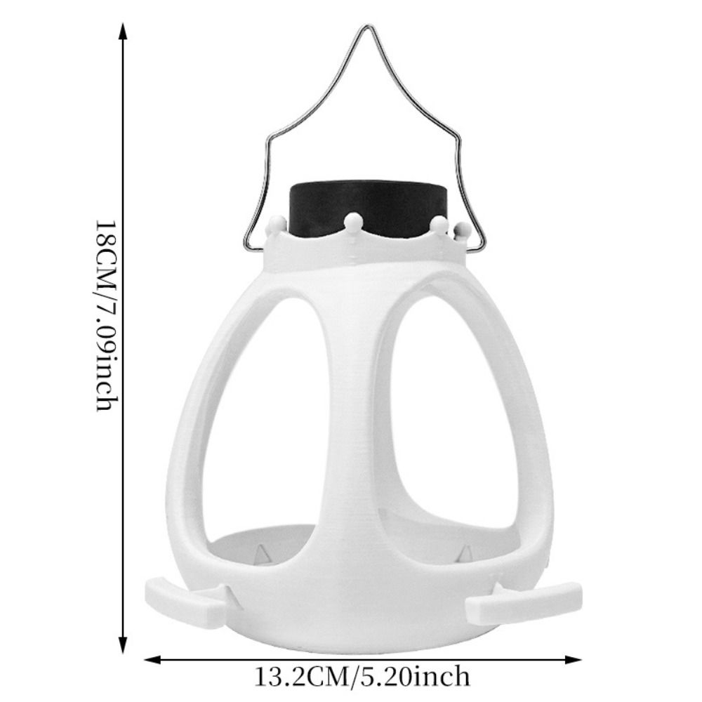 Creative Crown Bird Feeder LED Light Hanging Wild Bird Feeder Bird Food Container  Various Birds