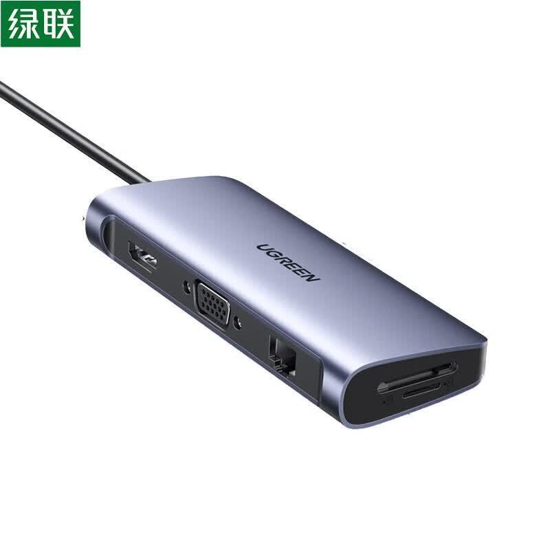 UGREEN USB-C to HDMI 4K Gigabit Ethernet Adapter Hub CN plug (adapter included)