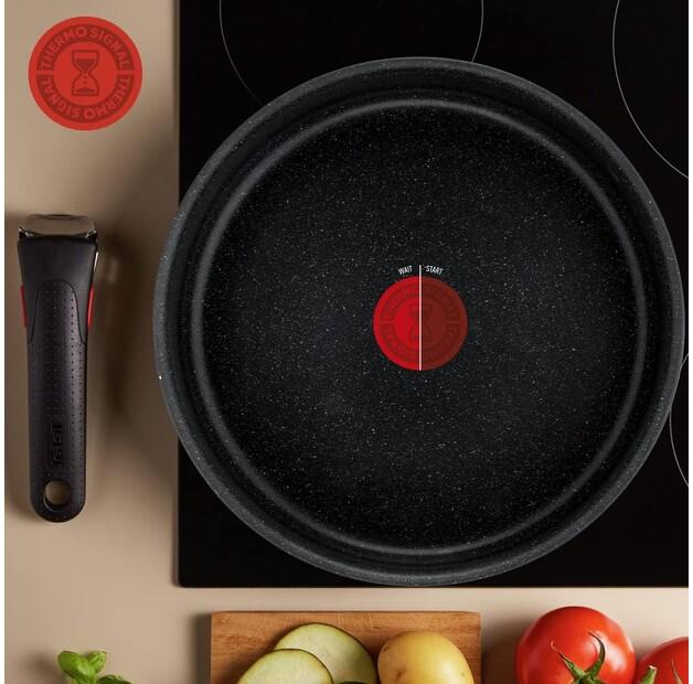 Набор посуды Tefal Ingenio Black Stone, 7 предметов (L3998702)