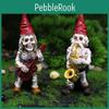 Halloween Skeleton Dwarf Resin Figurine With Music Theme For Party Decor And Giftgiving