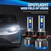2PCS High/Low Beam H13 LED Headlight Bulb 150W 25000LM LED Headlights IP68 Waterproof 6000K White Auto Led Lights