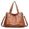 Large Capacity Handbag Soft Leather New Retro Commuter Tote Bag Fashion Women's Mother Shoulder Bag