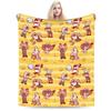 Anime The Amazing Digital Circus Blanket  Travel Flannel Throw Blanket For Couch Chair Sofa Bed Super Soft Bedspread Gift