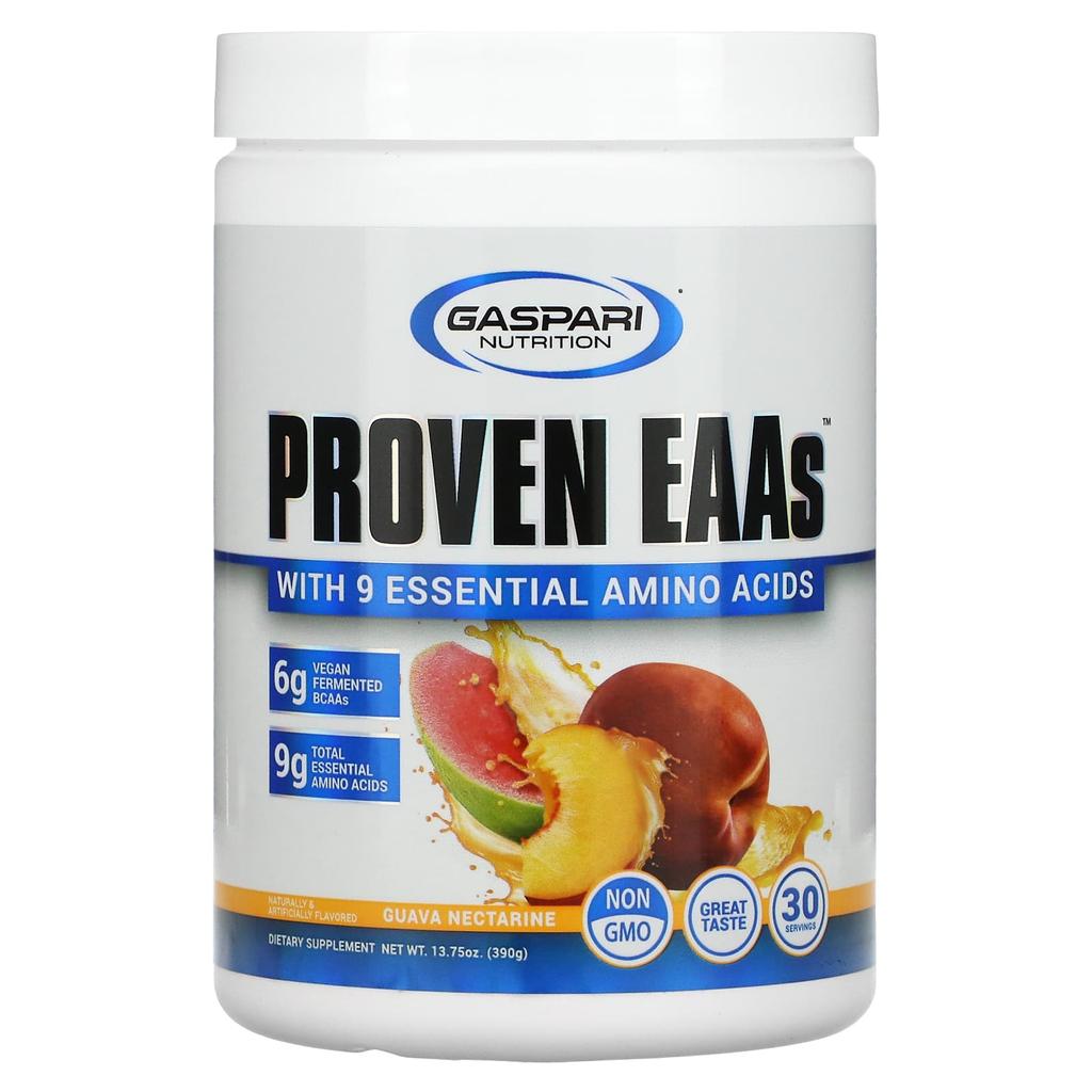 Gaspari Nutrition, Proven EAAs™ with 9 Essential Amino Acids, Guava Nectarine, 13.75 g (390 g)
