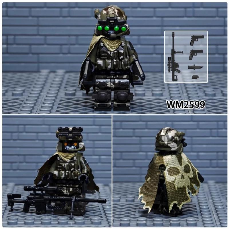 Adults Tank Gun Special Forces Military Building Block Soldier Police Mini Action Figure Toys