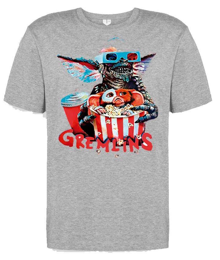 film movie horror halloween birthday cartoon t shirt for gremlins fans L