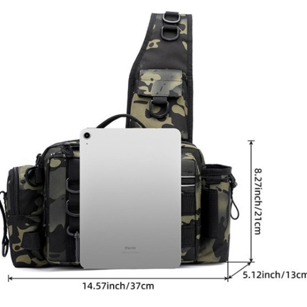 Multifunctional Casual Luya Bag Chest Bag Waist Bag Outdoor Shoulder Crossbody Bag Fishing Rod Bag Equipment Fishing Bag Back
