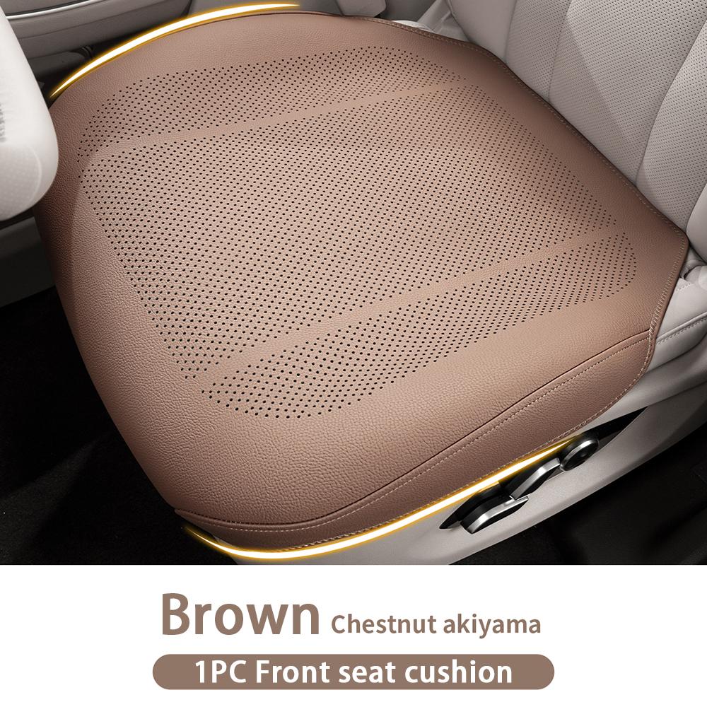 Universal Car Seat Cushion Leather Thin Breathable Hole Summer Car Interior Seat Cover Four Seasons Automotive Parts