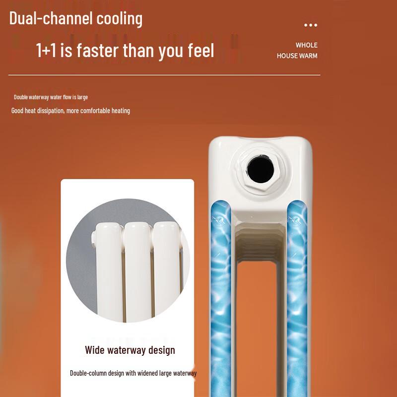 Xinyu XY6030 Wall-Mounted Carbon Steel Two-Column Radiator