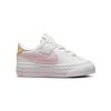 Nike Court Legacy Low top Skateboard Shoes White Pink Infant And Toddler DA5382-115