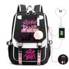 Anime Cartoon Printing High Value Student Spine Protection Schoolbag Going Out Leisure Backpack With Usb