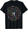 Spiral Numbers Pi Ratio Teacher and Student Pi Day Novelty T-Shirt