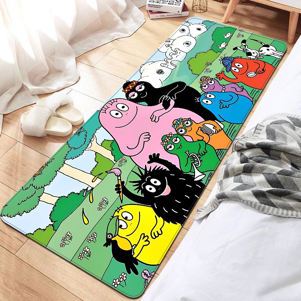 Cute Cartoon Les Barbapapa Floor Mat Nordic Style Home Doormat Bathroom-Toilet Mats Bedroom Hotel Decor Mat