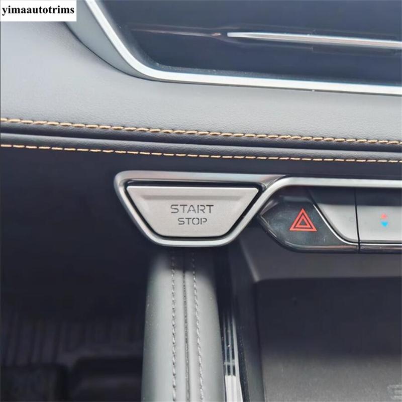 Start Stop Button Sequ / Auto P Gear Shift Panel Stickers Cover Trim Red Accessories For Geely Monjaro Kx11 Manjaro 2024