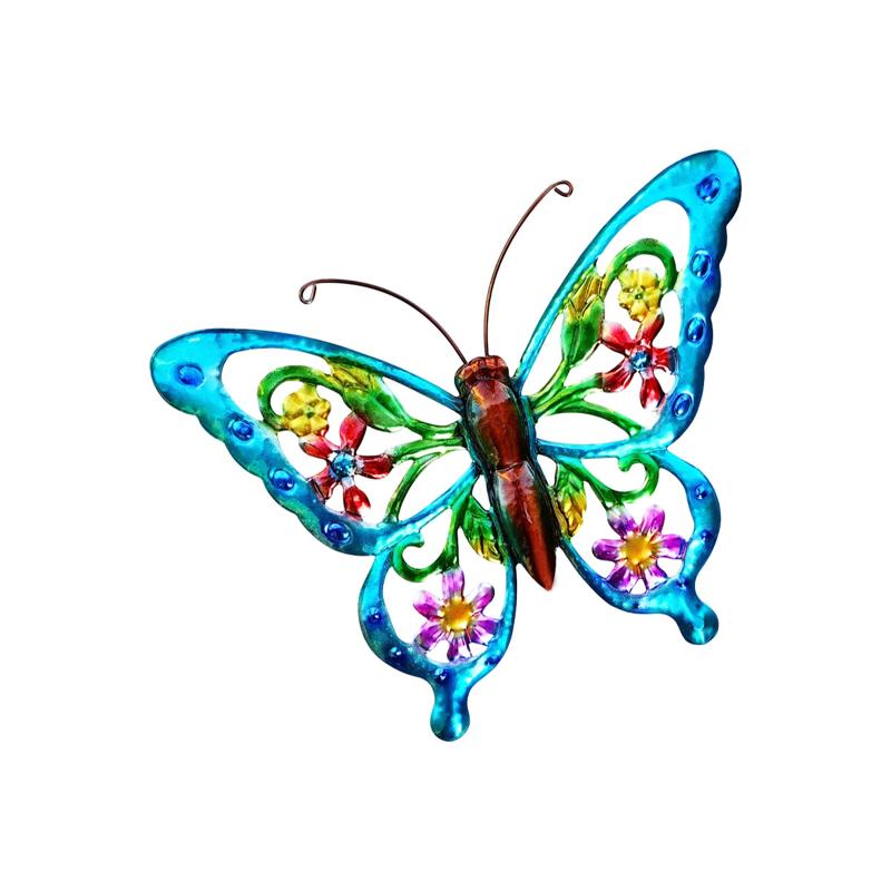 New Large Cutout Metal Butterfly Wall Art, Rust-Proof Outdoor Metal Sculpture For Garden Fence Patio Yard - Unique Gift