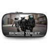 Skibidi Toilet Unique Pen Case Fashionable Polyester Unisex For Use School
