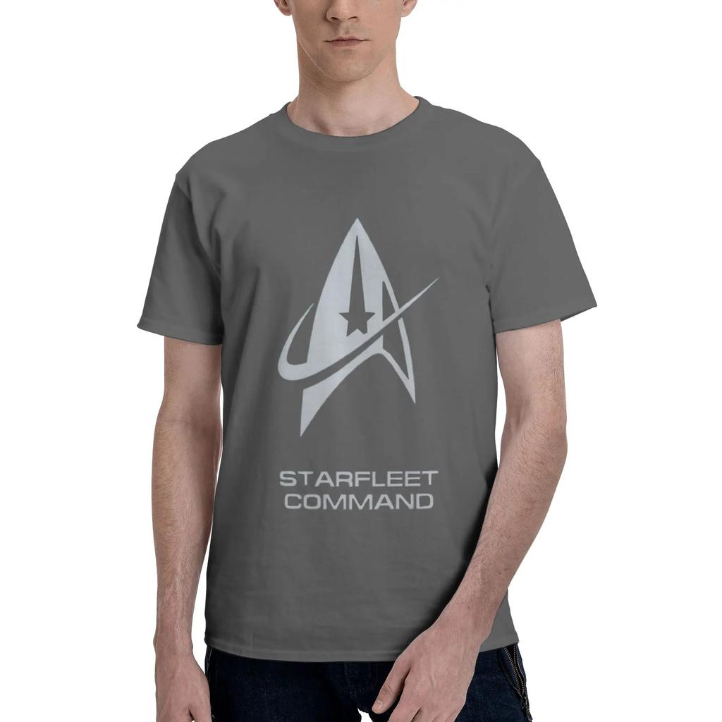 Star Treks Science Fiction TV Series 100 Cotton TShirt Mens Oversized T Shirts Men Round Neck Short Sleeve S6XL