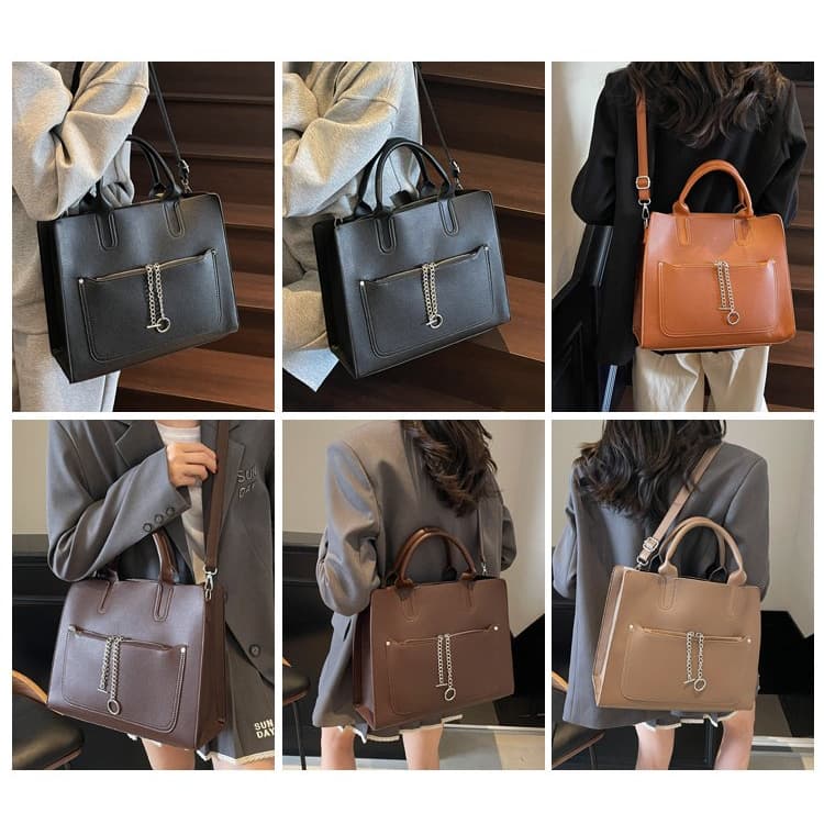 New Women's Handbag Simple Tote Bag Messenger Bag