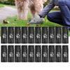 20 Rolls Garbage Clean Up Heart Bag Pet Dog Cat Waste Poop Pick Up Bag Black