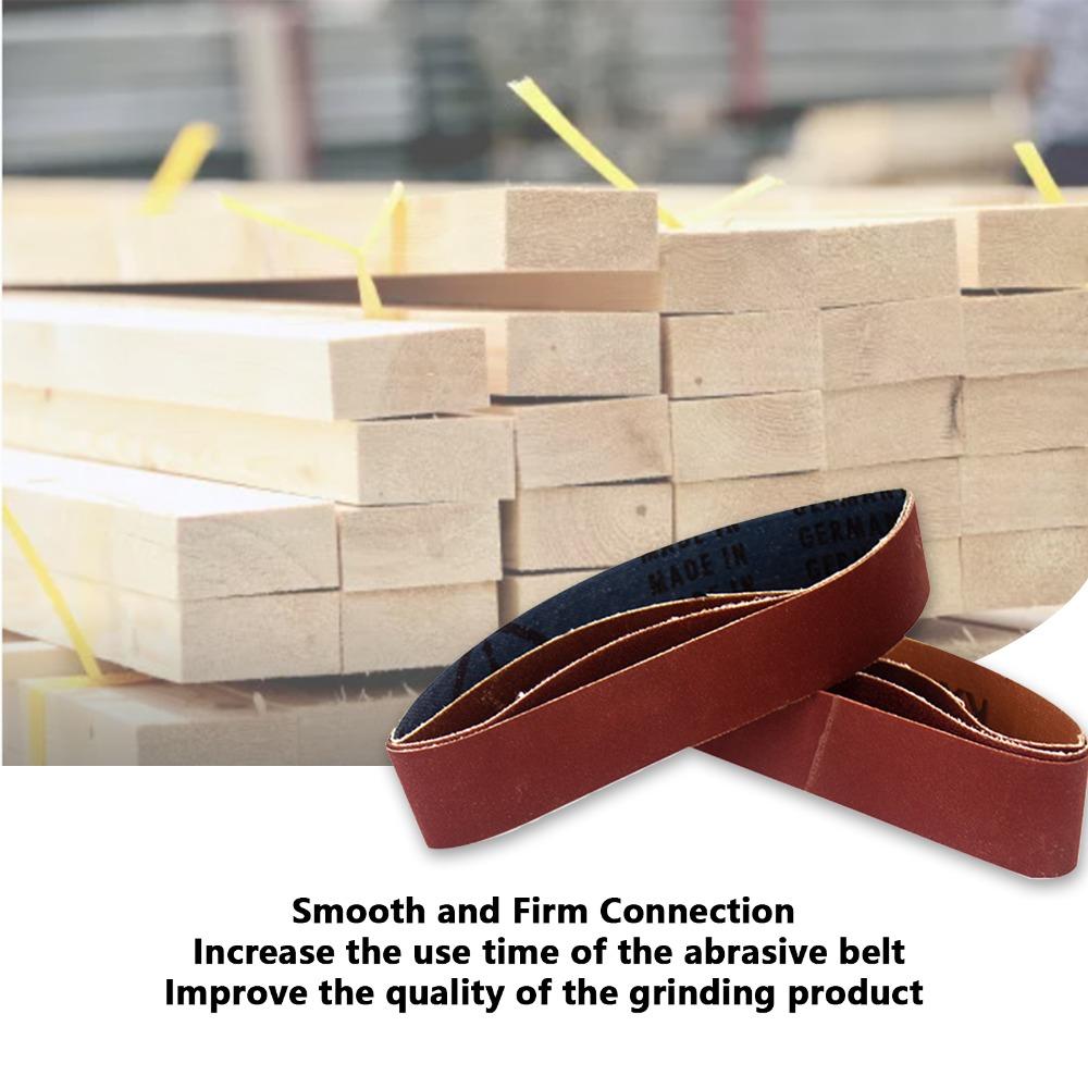 10pcs 330 X 30 Mm / 1.2 X 13 Inch Abrasive Sanding Belts Belt Sander Sandpaper Metal Grinding