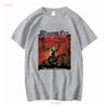Vintage 2000 Rhapsody of Fire T Shirt Dawn Victory Long Sleeves Vintage Washed Designer Clothes Homme Casual Stylish