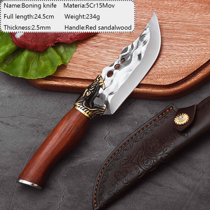 

Кованые ножи для разделки мяса, рыбы, фруктов, нож для барбекю, рыбалки с чехлом