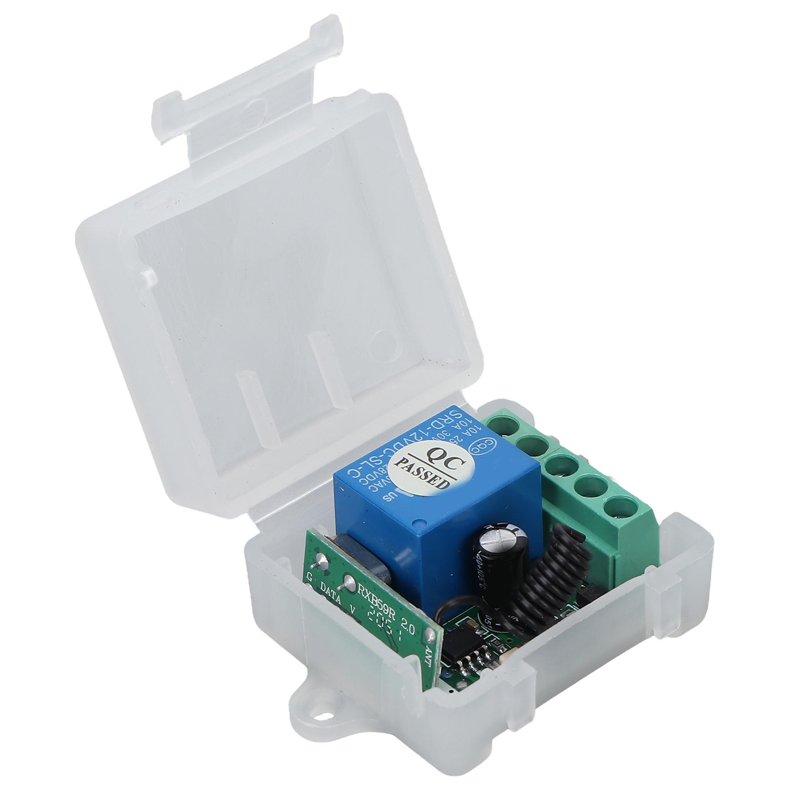 

AKRKO1SY DC 12V Remote Control Switch One Channel Remote Control Relay for Electric Door Window Signal Control