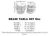 Professional Brass Tabla Drum Set | High Quality Folk & Indian Classical Musical Instrument with Carry Bag