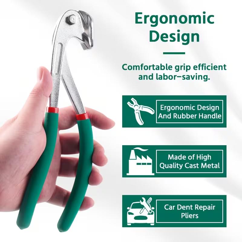 Car Wheel Eyebrow Edge Repair Tools Pliers Auto Body Metal Paintless Dent Repair Tool for Wheel Eyebrow Universal Application