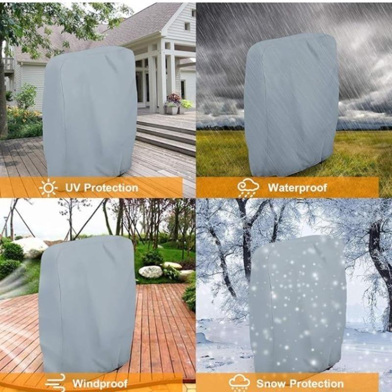 Dustproof 210D Oxford Beach Chair Cover Waterproof Sunproof Folding Protector