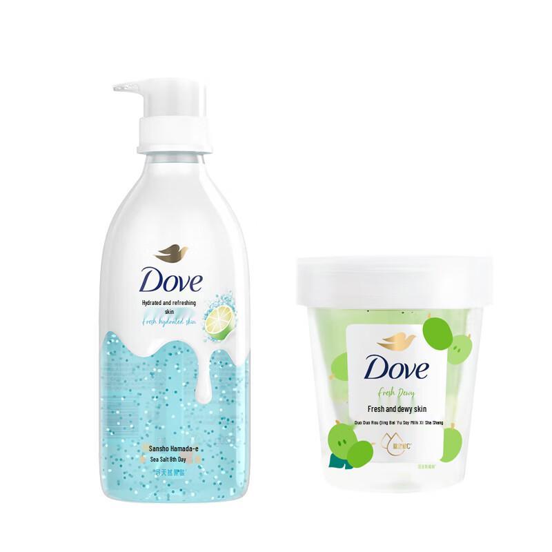 Dove Moisturizing Shower Gel & Exfoliating Scrub Set