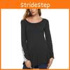 Tshirt Long Sleeve Polyester Fabric Casual Slim Fit For Daily Wear