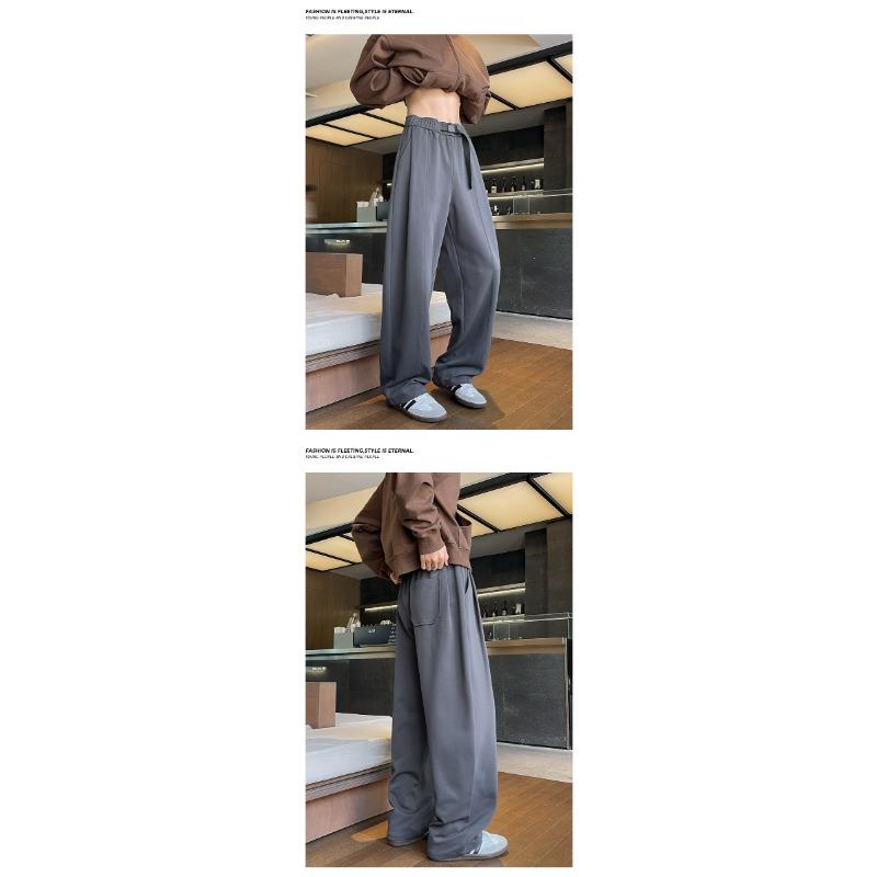 Men S Loose Straight Twill Casual Long Pants Plus Size Spring Autumn Trousers
