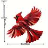 Hummingbird Stained Suncatcher Wall Acrylic Panel Window Home Room Decor Colorful Bird Plaque Hanging Pendant Garden Ornament