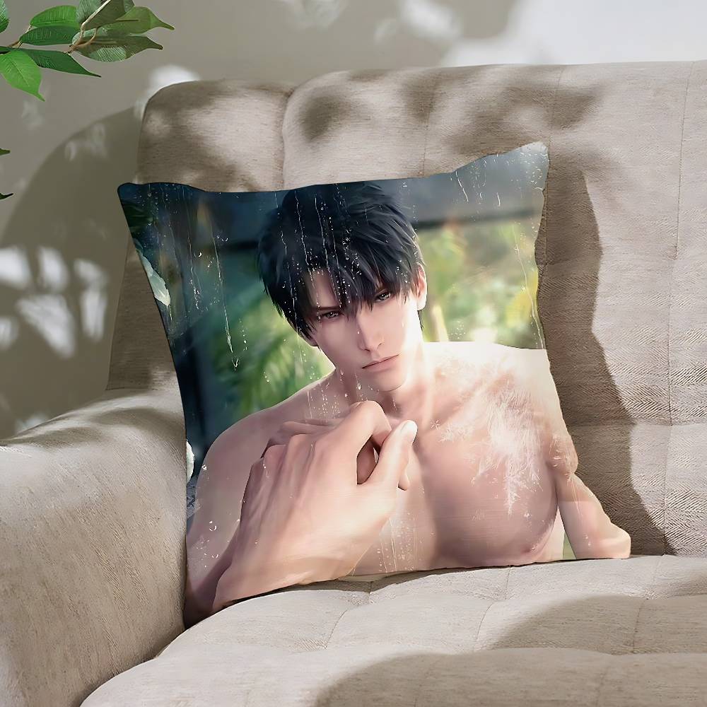 Love And Deep Space Zayne Customizable Square Pillowcases Stylish And Soft Perfect For Beds Cars And Sofas 40x40cm