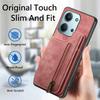 Phone Case For Xiaomi Redmi 15C 5G (EU) (173mm)/15C 4G (EU) (173mm) Retro Leather TPU Cover with Zipper Card Holder