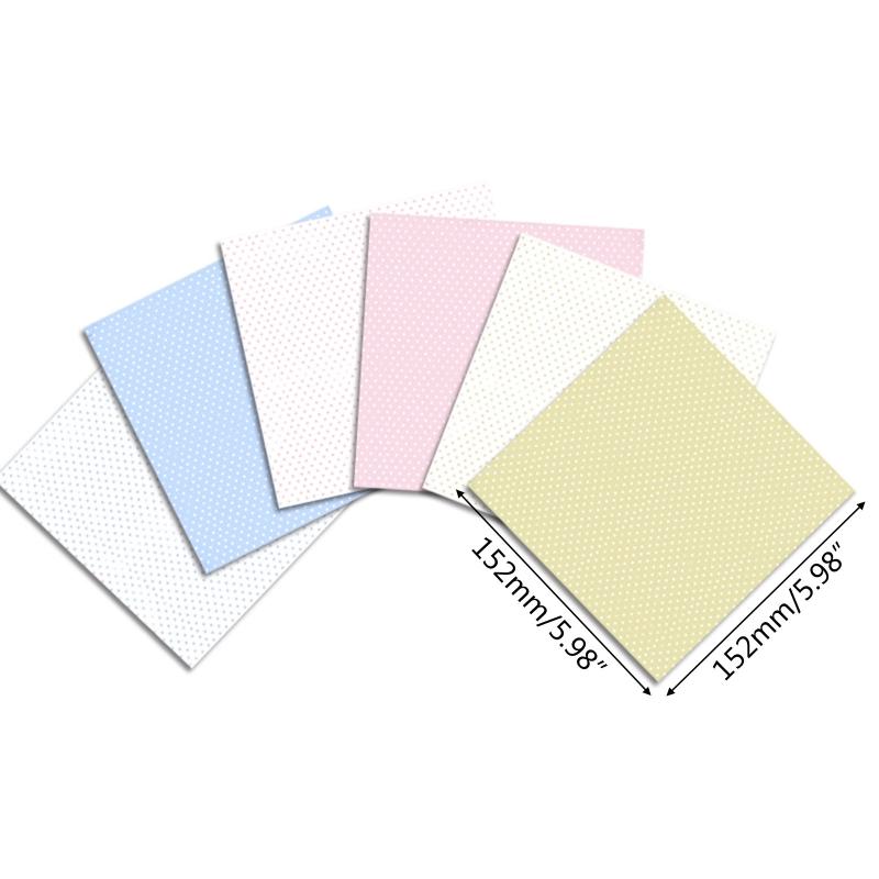 Pattern Paper Set of 24 6in Round Dot Patterned Cardstock Present Packaging for Home Festival Holiday Card Decoration