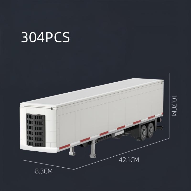 KNEW BUILT European Truck Semi-TrailerOil TankerContainer Trailer Building Block Toys-Boys' Educational AssemblyFestival Gift