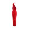 Women's Summer Temperament Oblique Shoulder Sexy Slim Backless Strap Long Dress