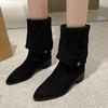 Fashion Winter New Comfortable PU Fabric Brand Designer Women Snow Boots 2024 Fashion Outdoor Leisure Shopping Women Fashion Boots