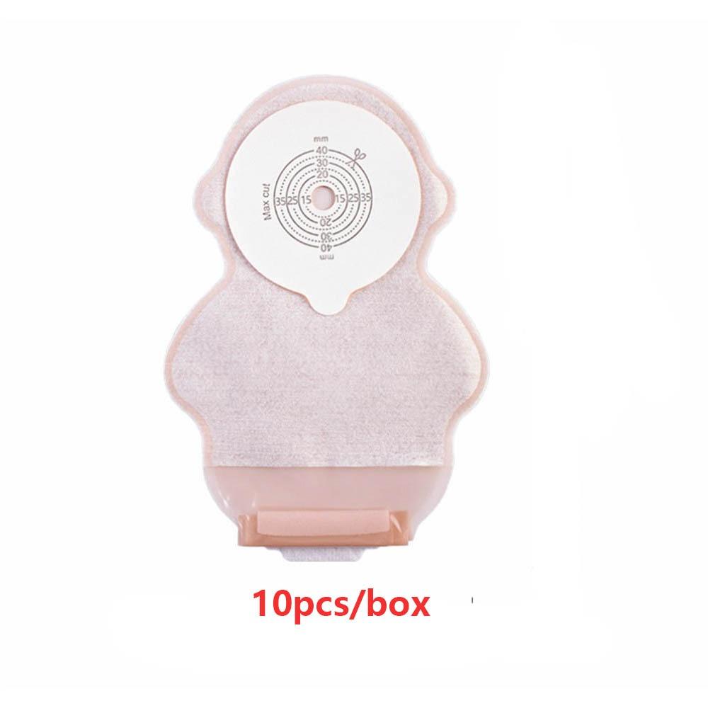 

10 шт. Дренируемые мешки для стомы Однокомпонентный мешок для ухода за стомой Детские мешки для колостомы Уход за илеостомой 10pcs/box