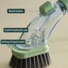 Automatic Liquid-Dispensing Long-Handled Cleaning Brush Is Suitable For Washing Dishes And Pots