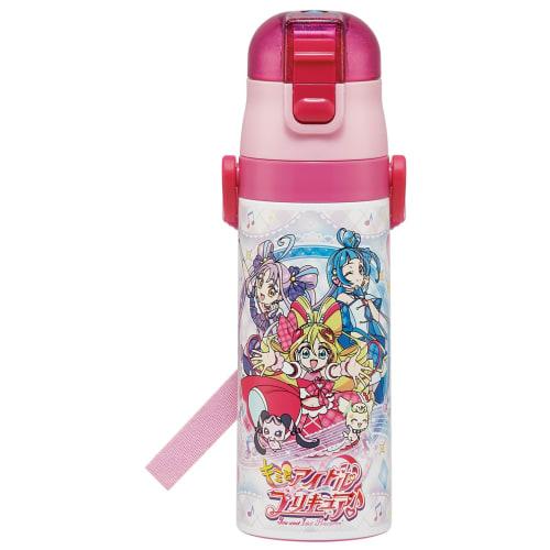 Skater Children's Water Bottle, Direct Drinking, 470ml, Kimi to Idol PreCure Girl Design, Insulated Stainless Steel, Lightweight, Sports Bottle, Kids'