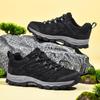 Men's Genuine Leather Lightweight Hiking & Walking Shoes, Low-Top Casual Outdoor Footwear