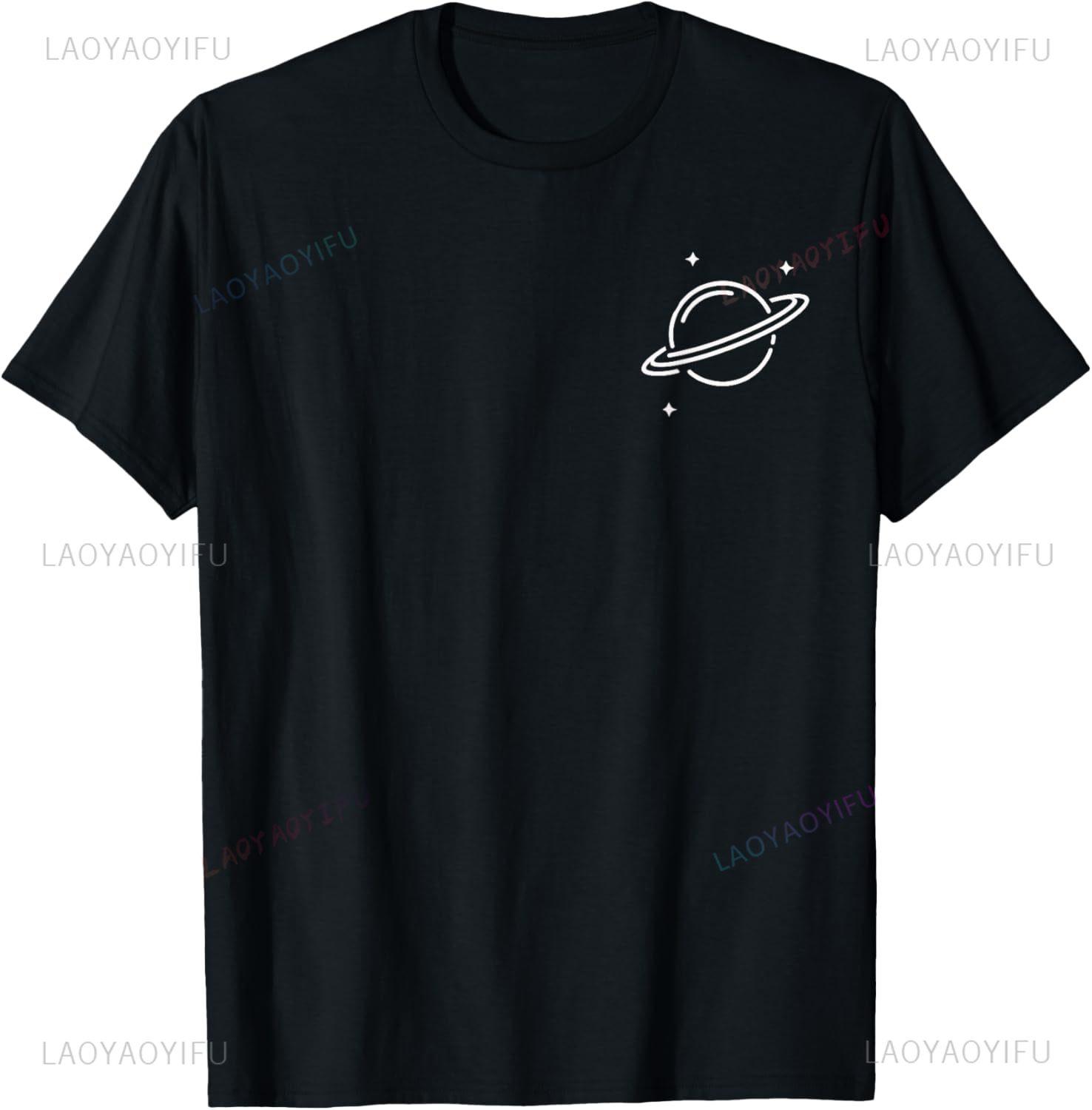 Planet Rings Stars Science Space Unisex Women Boys Girls Kids TShirt Unisex Summer Streetwear Tops Camiseta Hombre S