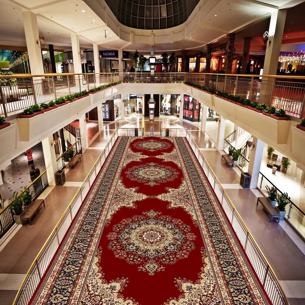 European Luxury Hall Corridor Carpet Hotel Runner Aisle Carpet Non-slip Washable Stairway Decorations Rug Size Customized Mat