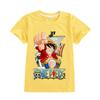 A905 Kids Boys Girls Luffy One Piece Printed Casual Short Sleeves T-shirt