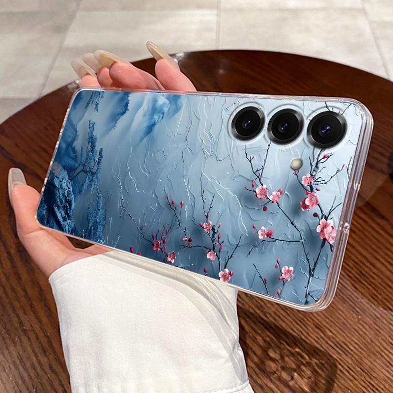 For Samsung Galaxy S25 FE S25 Edge S25 Slim S25+ Cases Clear Soft TPU Back Cover For Samsung S25 Plus Cute Rabbit Cat Phone Case
